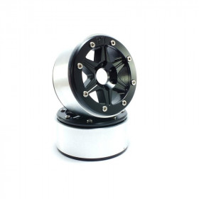 BEADLOCK WHEELS PT-SIXSTAR BLACK/BLACK 1.9 BEADLOCK WHEELS PT-SIXSTAR BLACK/BLACK 1.9