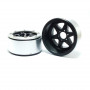 BEADLOCK WHEELS PT-SIXSTAR BLACK/SILVER 1.9