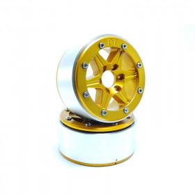 BEADLOCK WHEELS PT-SIXSTAR GOLD/GOLD 1.9 BEADLOCK WHEELS PT-SIXSTAR GOLD/GOLD 1.9