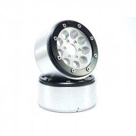 BEADLOCK WHEELS PT-GUN SILVER/BLACK 1.9 BEADLOCK WHEELS PT-GUN SILVER/BLACK 1.9