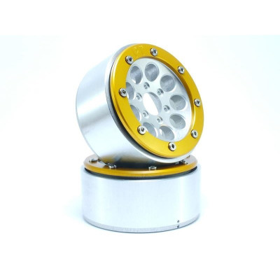 BEADLOCK WHEELS PT-GUN SILVER/GOLD 1.9