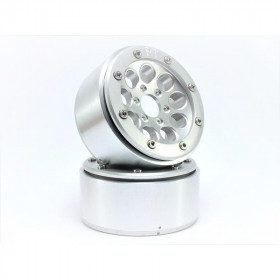 BEADLOCK WHEELS PT-GUN SILVER/SILVER 1.9 BEADLOCK WHEELS PT-GUN SILVER/SILVER 1.9