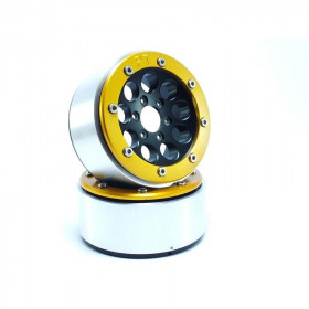 BEADLOCK WHEELS PT-GUN BLACK/GOLD 1.9 BEADLOCK WHEELS PT-GUN BLACK/GOLD 1.9