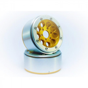 BEADLOCK WHEELS PT-GUN GOLD/SILVER 1.9 BEADLOCK WHEELS PT-GUN GOLD/SILVER 1.9