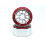 BEADLOCK WHEELS PT-GEAR SILVER/RED 1.9