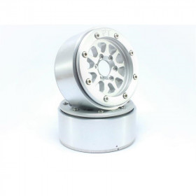 BEADLOCK WHEELS PT-GEAR SILVER/SILVER 1.9 BEADLOCK WHEELS PT-GEAR SILVER/SILVER 1.9