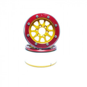 BEADLOCK WHEELS PT-GEAR GOLD/RED 1.9 BEADLOCK WHEELS PT-GEAR GOLD/RED 1.9