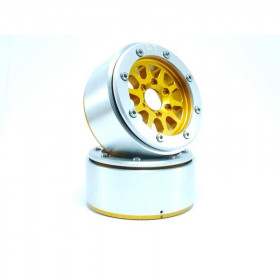 BEADLOCK WHEELS PT-GEAR GOLD/SILVER 1.9 BEADLOCK WHEELS PT-GEAR GOLD/SILVER 1.9