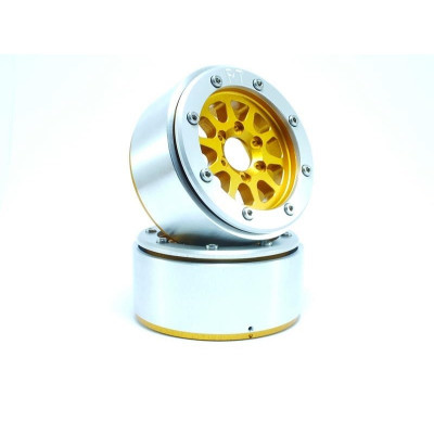 BEADLOCK WHEELS PT-GEAR GOLD/SILVER 1.9
