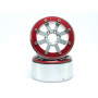 BEADLOCK WHEELS PT-HAMMER SILVER/RED 1.9