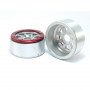 BEADLOCK WHEELS PT-HAMMER SILVER/RED 1.9