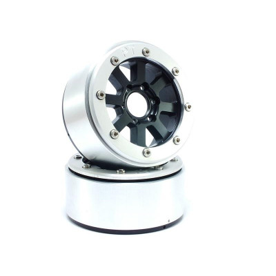 BEADLOCK WHEELS PT-HAMMER BLACK/SILVER 1.9