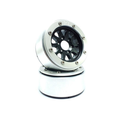 BEADLOCK WHEELS PT-GEAR BLACK/SILVER 1.9