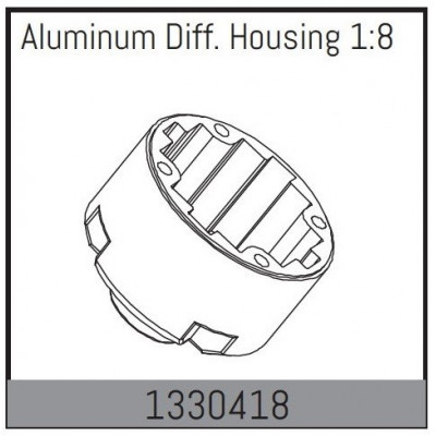 ALUMINUM DIFF. HOUSING 1:8