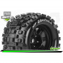 MFT MT-UPHILL 1:8 MONSTER TRUCK TIRE SET MOUNTED SPORT BLACK