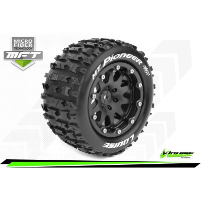 MFT MT-PIONEER 1:10 MONSTER TRUCK TIRE SET MOUNTED SPORT BLM