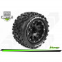 MFT MT-UPHILL 1:10 MONSTER TRUCK TIRE SET MOUNTED SPORT BLACK