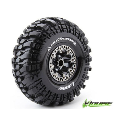 CR-CHAMP - 1-10 CRAWLER TIRE SET 2.2" - MOUNTED - SUPER SOFT