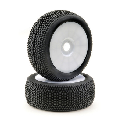 Wheel Set Buggy Disc "Mini Pin" White 1:8