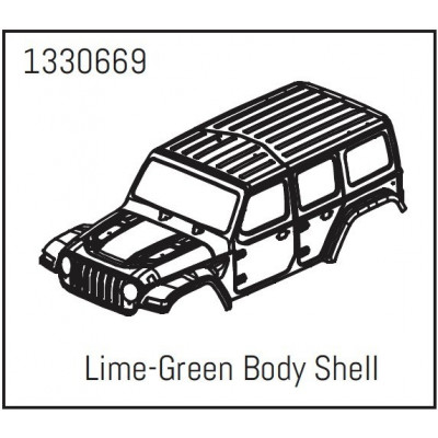 PC Body Shell Lime-Green - Yucatan