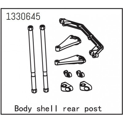Bodyshell Rear Post - Yucatan