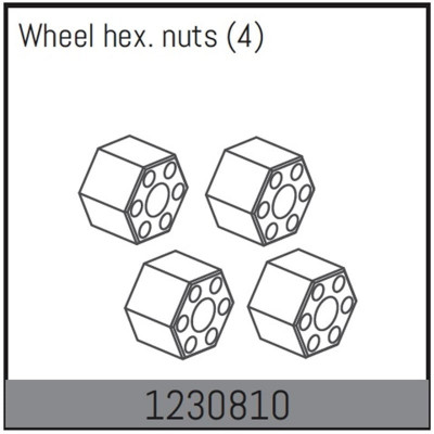 Wheel Hex Hubs 12mm (4)