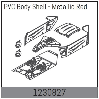 Body Shell Set - Metallic-Red