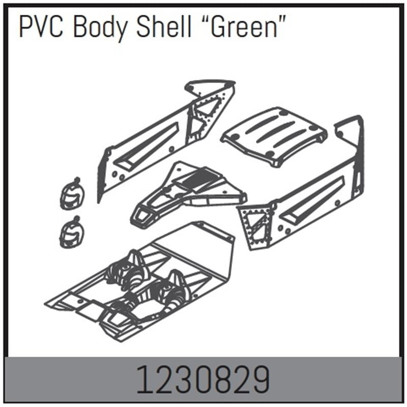 Body Shell Set - Green