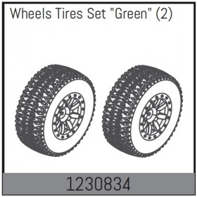 Wheel Set 110x45mm - Green (2) Wheel Set 110x45mm - Green (2)