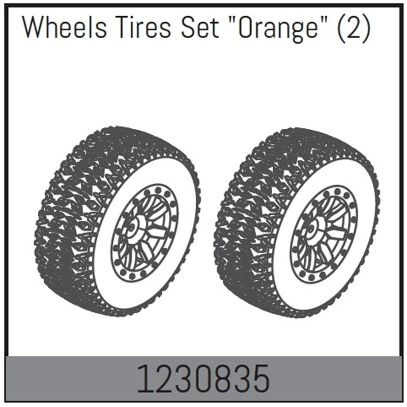 Wheel Set 110x45mm - Orange (2)