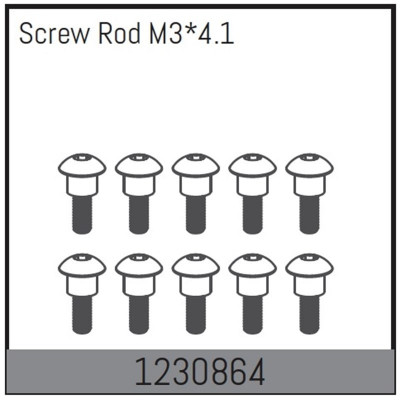 Screw Rods M3x4.1 (10)