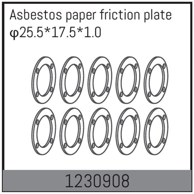Differential paper gasket 25.5x17.5x1.0 (10)