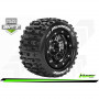 MFT MT-PIONEER Maxx Tire Set Mounted Sport Black Chrome 3.8 Bead-Lock Wheels 1/2-Offset Hex 17mm