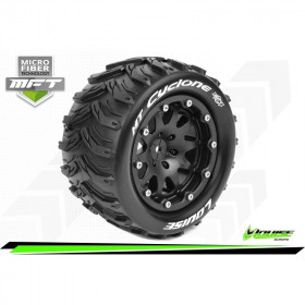 MFT MT-CYCLONE 1:10 Monster Truck Tire Set Mounted Sport Black 2.8 Bead-Lock Wheels 1/2-Offset Hex 14mm MFT MT-CYCLONE 1:10 Monster Truck Tire Set Mounted Sport Black 2.8 Bead-Lock Wheels 1/2-Offset Hex 14mm