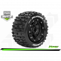 MFT MT-PIONEER Maxx Tire Set Mounted Sport Black 3.8 Bead-Lock Wheels 1/2-Offset Hex 17mm