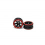 Beadlock Wheels PT- Wave Black/Red 1.9 (2 pcs)