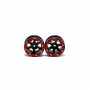 Beadlock Wheels PT- Wave Black/Red 1.9 (2 pcs)