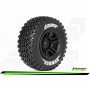 SC-HUMMER - 1-10 Short Course Tire Set - Mounted - Soft - Black Wheels - Hex 17mm