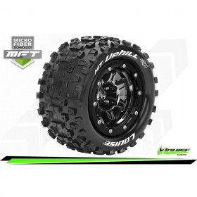 MFT - MT-UPHILL - Maxx Tire Set - Mounted - Sport - Black Chrome 3.8 Bead-Lock Wheels - 1/2-Offset - Hex 17mm MFT - MT-UPHILL - Maxx Tire Set - Mounted - Sport - Black Chrome 3.8 Bead-Lock Wheels - 1/2-Offset - Hex 17mm
