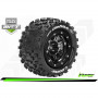 MFT - MT-UPHILL - Maxx Tire Set - Mounted - Sport - Black Chrome 3.8 Bead-Lock Wheels - 1/2-Offset - Hex 17mm