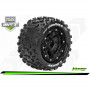 MFT - MT-UPHILL - Maxx Tire Set - Mounted - Sport - Black 3.8 Bead-Lock Wheels - 1/2-Offset - Hex 17mm