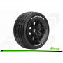 SC-ROCKET - 1-5 Short Course Truck Tire Set - Mounted - Sport - Black Bead-Lock Wheels - Hex 24mm - Rear