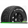 SC-ROCKET - 1-5 Short Course Truck Tire Set - Mounted - Sport - Black Bead-Lock Wheels - Hex 24mm - Rear