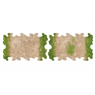 2X DIRT AND GRASS QUARTER STRAIGHTS FOR 1/24 RC CRAWLER PARK