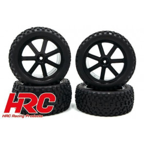 PNEUS 1/10 BUGGY - COLADOS - JANTE PRETA - 12MM HEX - (4 PCS) PNEUS 1/10 BUGGY - COLADOS - JANTE PRETA - 12MM HEX - (4 PCS)