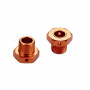 Hex Hub Adaptor 17mm (Orange/2pcs)