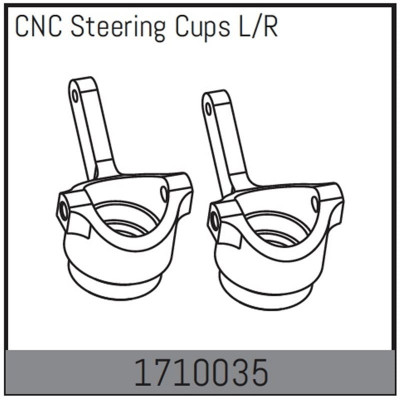 CNC Steering Cups L/R