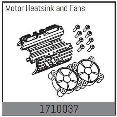Motor Heatsink and Fans