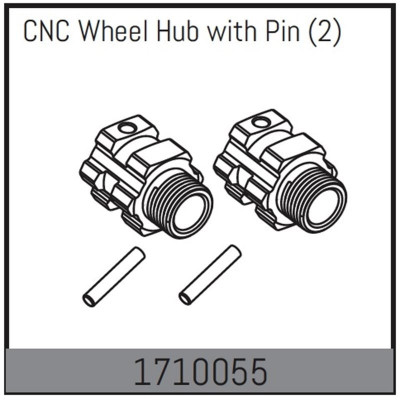 CNC Wheel Hub with Pin (2)