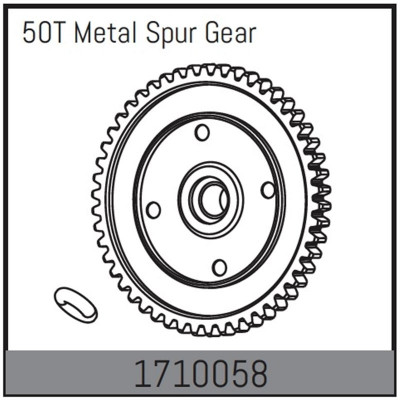 50T Metal Spur Gear